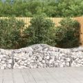 vidaXL Oblúkový gabionový kôš 15 ks 200x50x60/80 cm pozinkované železo