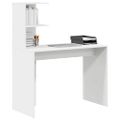 vidaXL Stôl Biela 102 x 50 x 124 cm Kompozitné drevo