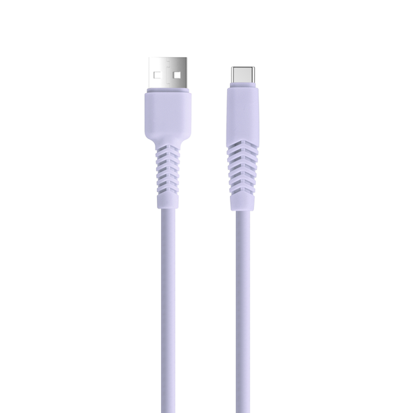 Setty kábel USB - USB-C 1,5 m 2,1A KSA-C-1.529 fialový