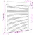 vidaXL Rolety Antracit 130 x 140 cm Hliník a polyuretán