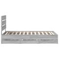 vidaXL Rám postele Sivý Sonoma 90 x 200 cm Inžinierske drevo