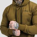 Mikina Athlete Military Green Black - GymBeam, veľkosť S, 60% cotton, 40% nylon