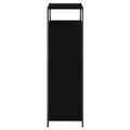 vidaXL Botník čierny 75x34x112 cm kompozitné drevo