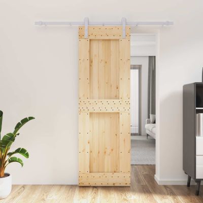 vidaXL Posuvné dvere Prírodná a biela 70 x 210 cm