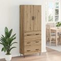 vidaXL Highboard 2 ks Remeselný dub 69,5 x 34 x 180 cm