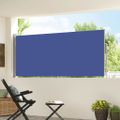 vidaXL Zaťahovacia bočná markíza 117x314 cm modrá