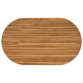 vidaXL Vrchná doska 120 x 70 x 3,5 cm Oválny Husté teakové drevo