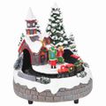 vidaXL Vianočná dekorácia na stôl 16 x 16 x 19 cm Živica Viacfarebný