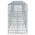 vidaXL Gabiónový kôš s krytom 700x100x150 cm pozinkované železo