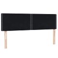 vidaXL Posteľný rám boxspring s matracom a LED čierny 160x210 cm zamat