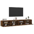 vidaXL TV nástenné skrinky 2ks dymový dub 100x30x30cm kompozitné drevo