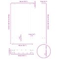 vidaXL Nohy barového stola, prírodná oceľ, 2 ks, 50 x (90-91) cm, oceľ