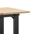 vidaXL Konferenčný stolík v tvare O 90x40x45 cm borovica a oceľ