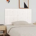vidaXL Nástenné čelo postele biele 166x3x90 cm masívna borovica