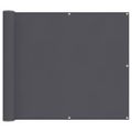 vidaXL Balkónová zástena antracitová 90x800 cm 100 % polyester oxford