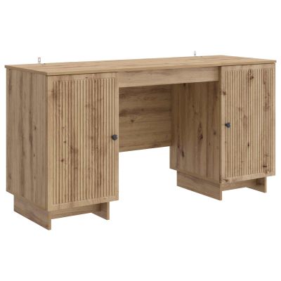 vidaXL Stôl Dub artisan Kompozitné drevo 142,5 x 50 x 75 cm