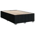 vidaXL Boxspring posteľ s matracom čierna 120x190 cm látka