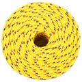 vidaXL Lodné lano žlté 10 mm 100 m polypropylén