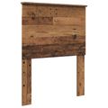 vidaXL Rám postele Staré drevo 75 x 190 cm Masívne borovicové drevo