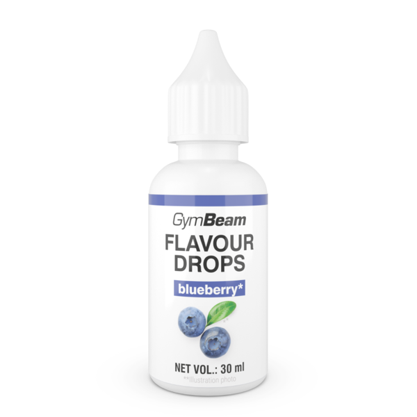 Flavour Drops - GymBeam, čučoriedky