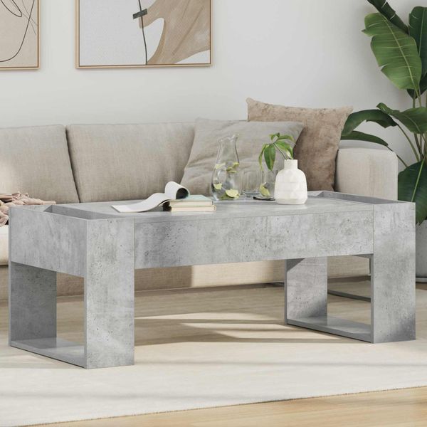 vidaXL Konferenčný stolík Betónová šedá 110 x 50 x 41 cm