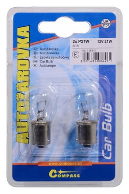 Žiarovka 12V P21W 21W Ba15s blister 2ks