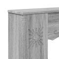 vidaXL Rám krbu Sivý Sonoma 102 x 20 x 102 cm Kompozitné drevo
