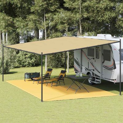 vidaXL Koberec do stanu béžový 400x800 cm HDPE