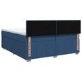 vidaXL Posteľ boxspring s matracom Modrá 200 x 200 cm Látka