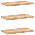 vidaXL Plávajúce police 3 ks 60x20x2 cm neošetrené masívne drevo akácia