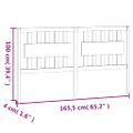 vidaXL Čelo postele sivé 165,5x4x100 cm masívna borovica