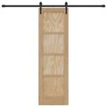 vidaXL Posuvné dvere ORKDAL 61 x 198,5 cm Borovicový masív Prírodná