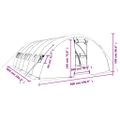 vidaXL Fóliovník s oceľovým rámom zelený 30 m² 6x5x2,3 m