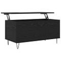 vidaXL Konferenčný stolík Čierny dub 90 x 44.5 x 45 cm