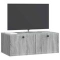 vidaXL Nástenná TV skrinka Nástenný Sivá sonoma 78,5 x 41 x 30 cm