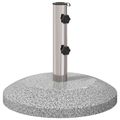vidaXL Základňa na slnečník pre pól 40-50 mm 26.45 kg Sivá