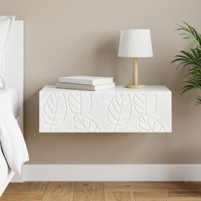 vidaXL Nástenný bočný stôl 59 x 34,5 x 17 cm Kompozitné drevo
