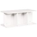 vidaXL Konferenčný stolík Biela 80 x 39,5 x 33,5 cm Borovicový masív