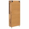 vidaXL Highboard 2 ks Staré drevo 69,5 x 34 x 180 cm Kompozitné drevo