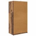 vidaXL Šatná skriňa Staré drevo 79,5 x 49 x 156 cm Konštruované drevo
