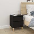 vidaXL Nočné stolíky 2 ks čierne 40x35x50 cm
