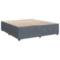 vidaXL Posteľ boxspring s matracom Tmavosivá 200 x 200 cm Zamat