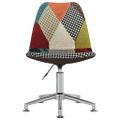 vidaXL Otočné jedálenské stoličky 4 ks patchwork látkové