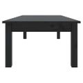 vidaXL Konferenčný stolík čierny 110x50x30 cm borovicový masív