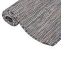 vidaXL Vonkajší koberec s plochým tkaním 200x280 cm hnedý a modrý