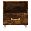 vidaXL Nočné stolíky 2 ks dymový dub 40x35x47,5 cm kompozitné drevo