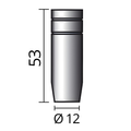 SOLUTION Kónická plynová hubica Ø 12 (NW12), 53mm