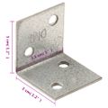 vidaXL Uhlové konzoly 150 ks 2 mm 30x25x30 mm pozinkovaná oceľ