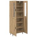 vidaXL Highboard 2 ks Remeselný dub 69,5 x 34 x 180 cm