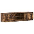 vidaXL TV skrinka dymový dub 140x40x35,5 cm spracované drevo